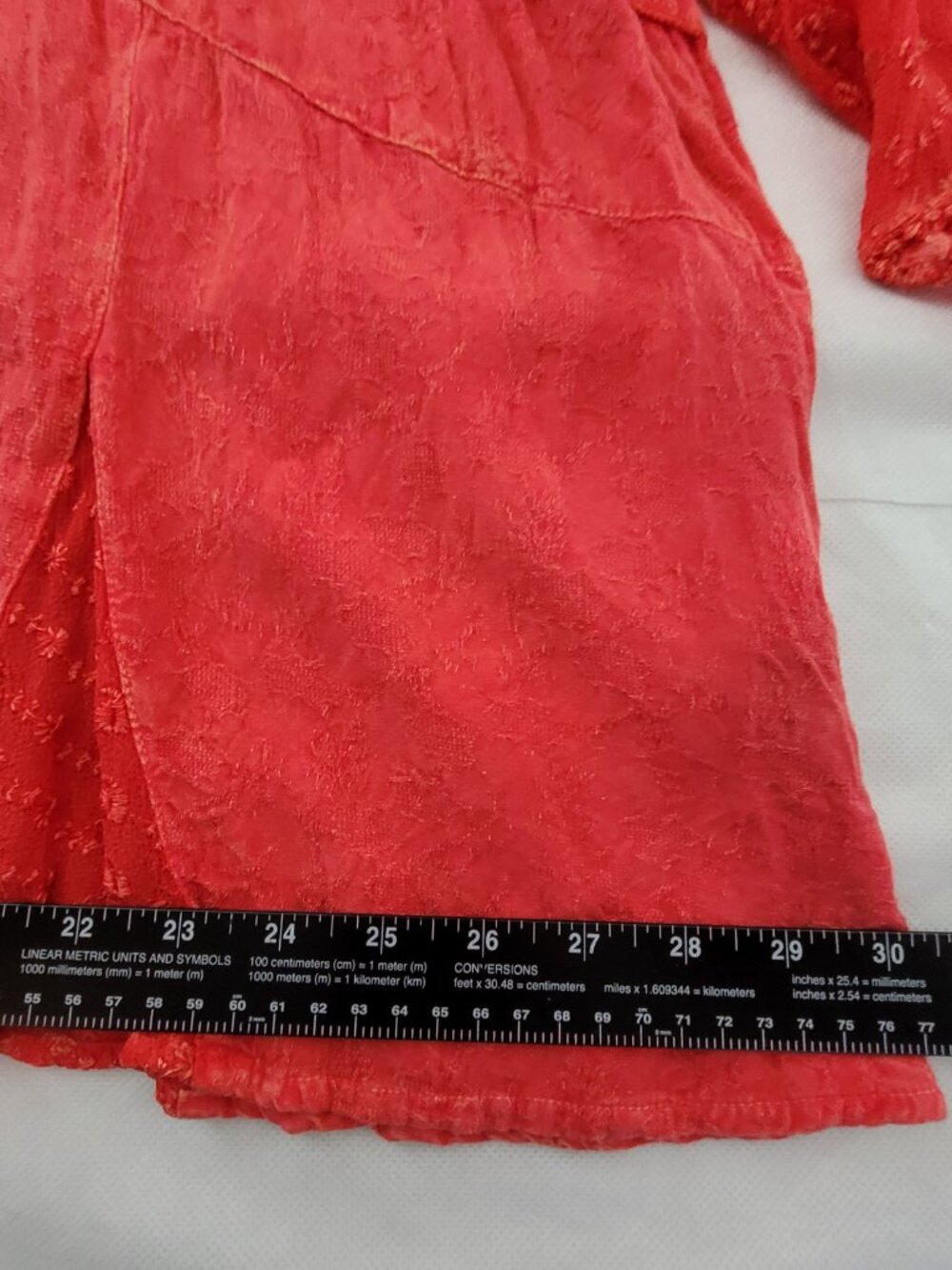 Catherines Outfit 3X Red Beaded Embroidered Maxi Skirt & Blouse Top Shirt Set - Picture 6 of 16